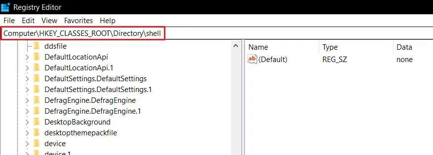 go-to-the-shell-folder-in-registry-editor-877x315 كيفية حذف المجلدات والمجلدات الفرعية في PowerShell
