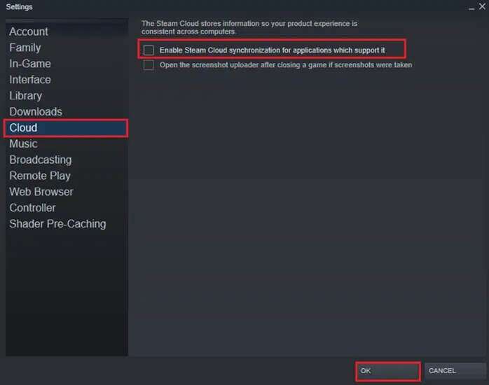 here-click-on-the-cloud-tab-on-the-left-pane-and-698x550 كيفية إلغاء تثبيت ألعاب Steam
