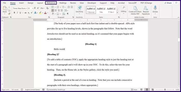 how to create and insert footnotes and endnotes in Microsoft Word step 3 2021 12 10 195459 935adec67b324b146ff212ec4c69054f 700x357 - كيفية إنشاء وإدراج الهوامش والتعليقات الختامية في Microsoft Word