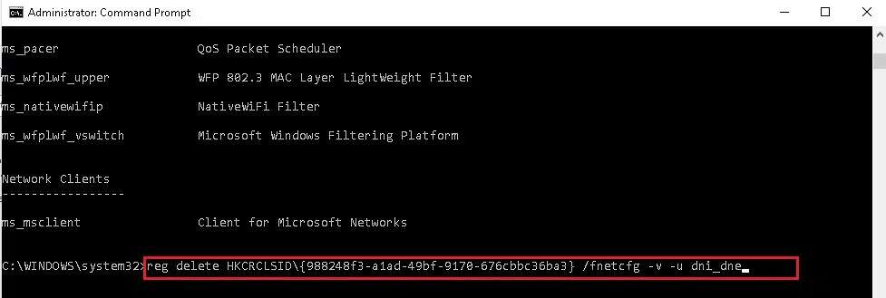 if-dni_dne-is-mentioned-type-the-following-comman-977x329 إصلاح مشكلة عدم عمل محول Wi-Fi في Windows 10