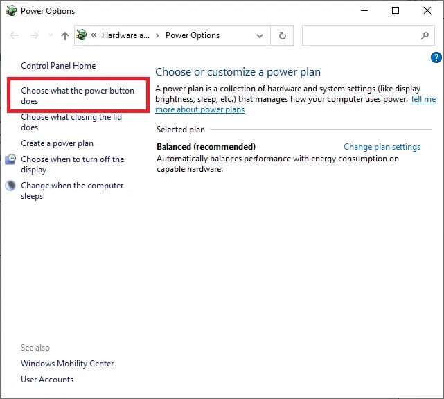 in-the-power-options-window-click-the-choose-what-641x576 إصلاح خطأ عدم وجود تكوين IP صالح في Ethernet