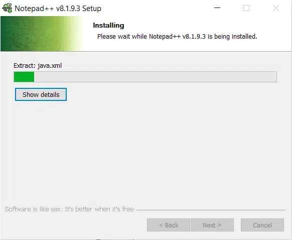 installing-Notepad-582x478 كيفية إضافة البرنامج المساعد Notepad ++ على Windows 10
