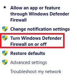 left-pane-options-in-windows-defender-firewall-win-1-255x267 إصلاح التطبيقات التي لا يمكن فتحها في Windows 11
