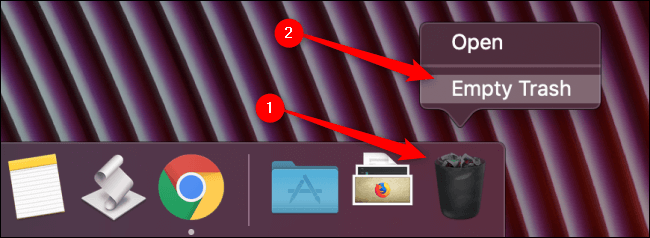 macOS-Empty-Trash كيفية تثبيت أو إلغاء تثبيت متصفح Google Chrome