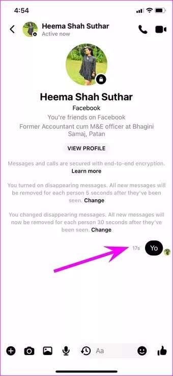 message-timer_7c4a12eb7455b3a1ce1ef1cadcf29289-340x736 كيفية إرسال رسائل مختفية في Facebook Messenger