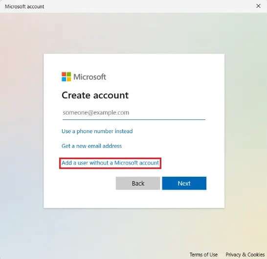 microsoft-account-window-1-546x529 كيفية إنشاء حساب محلي في Windows 11