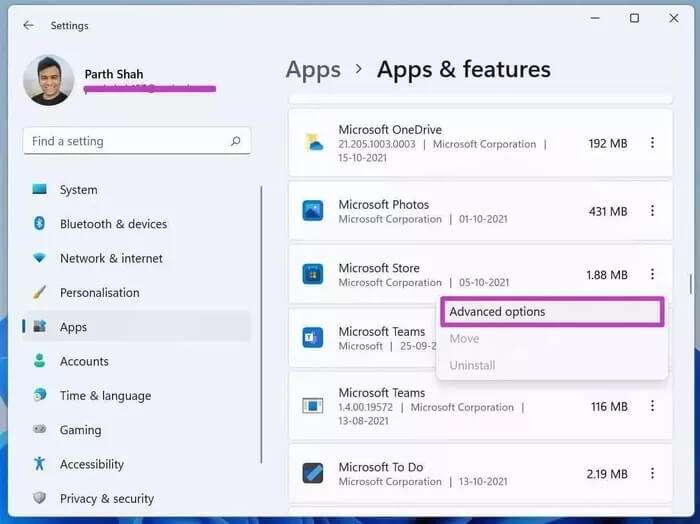 microsoft-store-advanced-options_935adec67b324b146ff212ec4c69054f-700x524 أفضل 7 طرق لإصلاح توقف متجر Microsoft عند الحصول على الترخيص