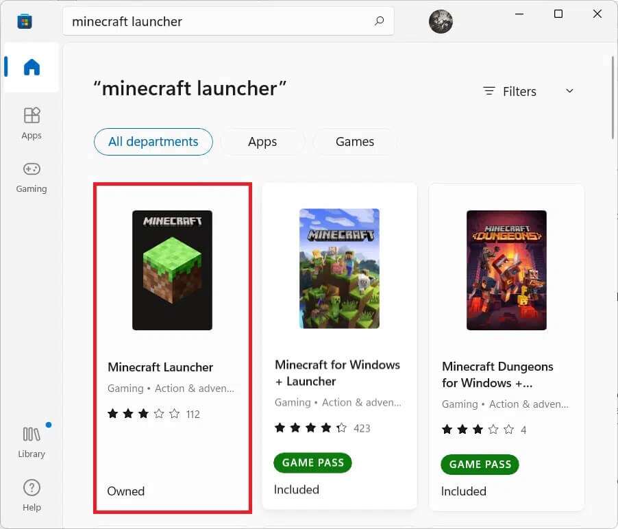microsoft-store-search-results-902x772 كيفية تنزيل Minecraft وتثبيته على Windows 11