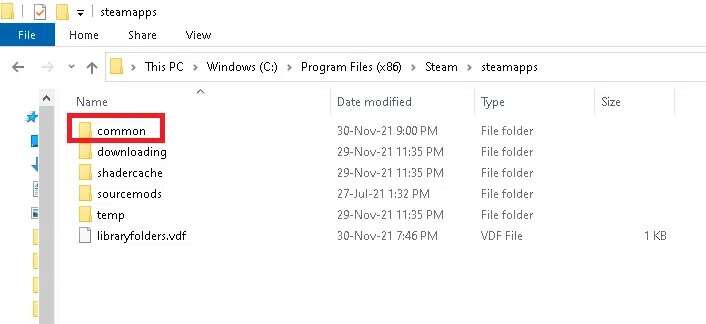next-open-the-common-folder-as-shown-below--706x324 كيفية إلغاء تثبيت ألعاب Steam