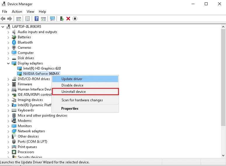 now-right-click-on-the-nvidia-geforce-driver-and-775x572 إصلاح فشل nvlddmkm.sys في Windows 10