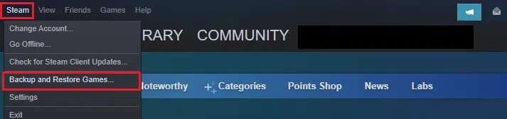 now-select-the-backup-and-restore-games...-option.png-1-713x168 كيفية النسخ الاحتياطي لألعاب Steam