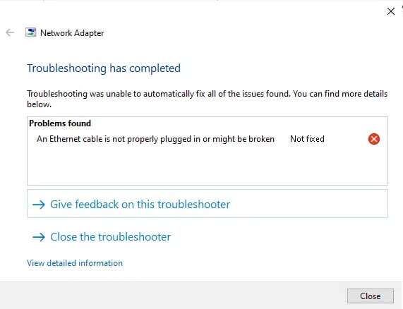 once-the-troubleshooting-is-completed-the-followi-571x438 إصلاح خطأ عدم وجود تكوين IP صالح في Ethernet
