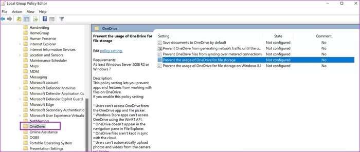 onedrive-in-group-policy-editor_935adec67b324b146ff212ec4c69054f-700x296 أفضل 5 طرق لتعطيل OneDrive في Windows 11