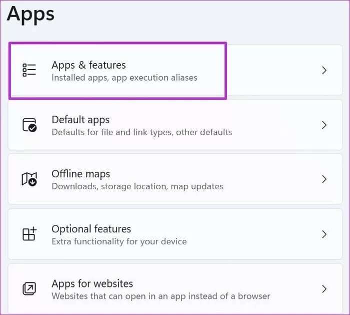 open-apps-and-features_935adec67b324b146ff212ec4c69054f-700x629 أفضل 7 طرق لإصلاح عدم عمل قائمة ابدأ في Windows 11