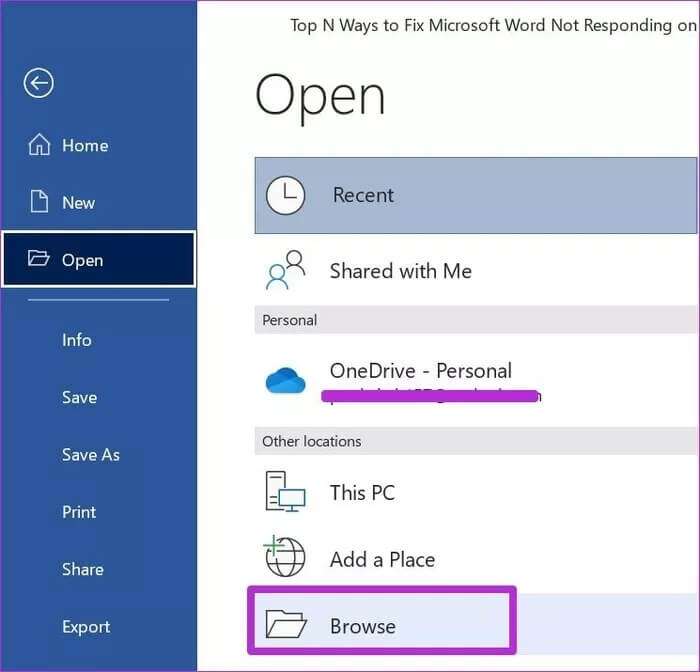 إصلاح عدم استجابة Microsoft Word على Windows 10 و Windows 11 - %categories