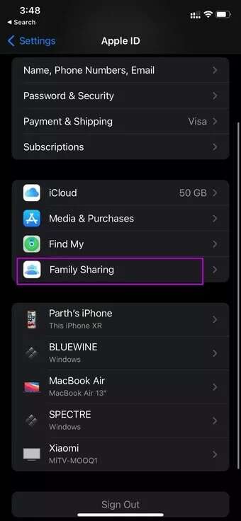 open-family-sharing_7c4a12eb7455b3a1ce1ef1cadcf29289-340x736 كيفية تتبع موقع أفراد العائلة على iPhone