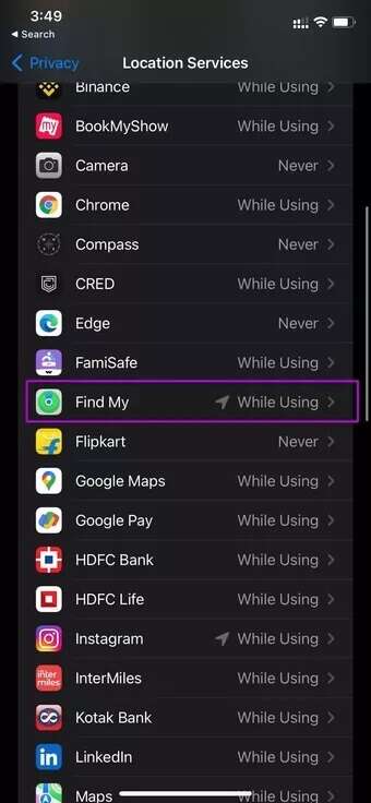 open-find-my-menu_7c4a12eb7455b3a1ce1ef1cadcf29289-340x736 كيفية تتبع موقع أفراد العائلة على iPhone