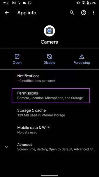 open-permissions-fix-camera-not-working-on-android_7c4a12eb7455b3a1ce1ef1cadcf29289-340x605 أفضل 7 طرق لإصلاح عدم عمل تطبيق الكاميرا على Android