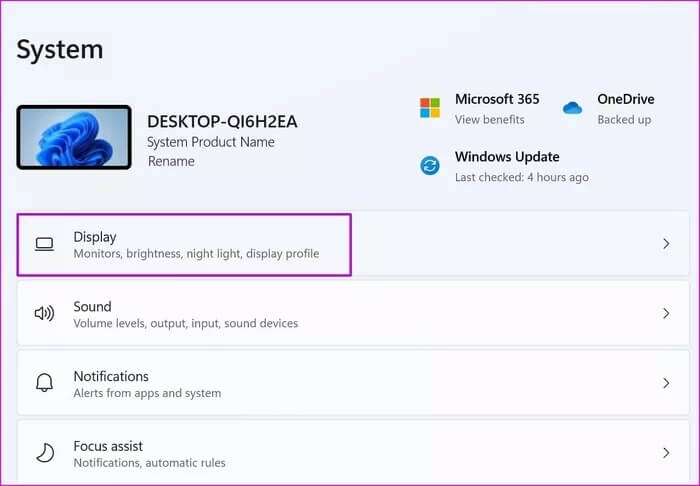 open-windows-display-menu_935adec67b324b146ff212ec4c69054f-700x486 أفضل 7 طرق لإصلاح عرض خطوط غير واضحة في Google Chrome على Windows