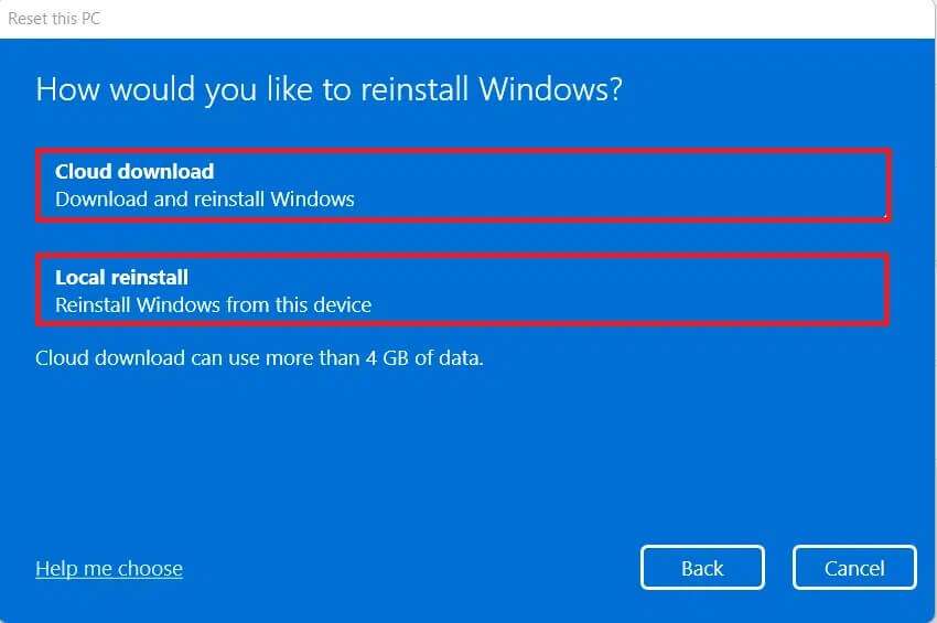 option-for-reinstalling-windows-1-850x565 كيفية إصلاح تحديث Windows 11 العالق