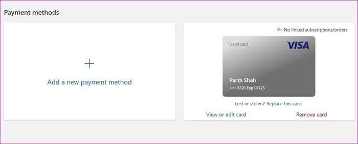 payment-options-in-microsoft-account_935adec67b324b146ff212ec4c69054f-700x283 أفضل 7 طرق لإصلاح توقف متجر Microsoft عند الحصول على الترخيص