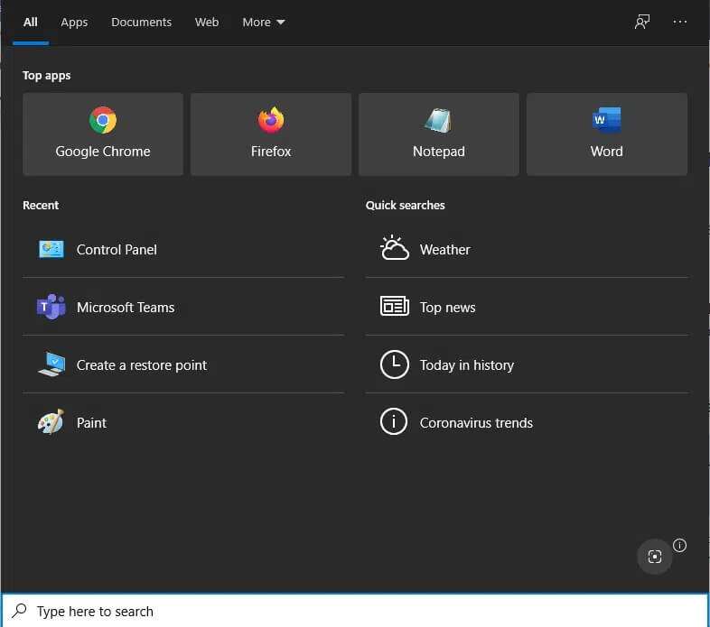 press-windows-key-q-to-launch-the-search-bar--786x695 كيفية حذف المجلدات والمجلدات الفرعية في PowerShell