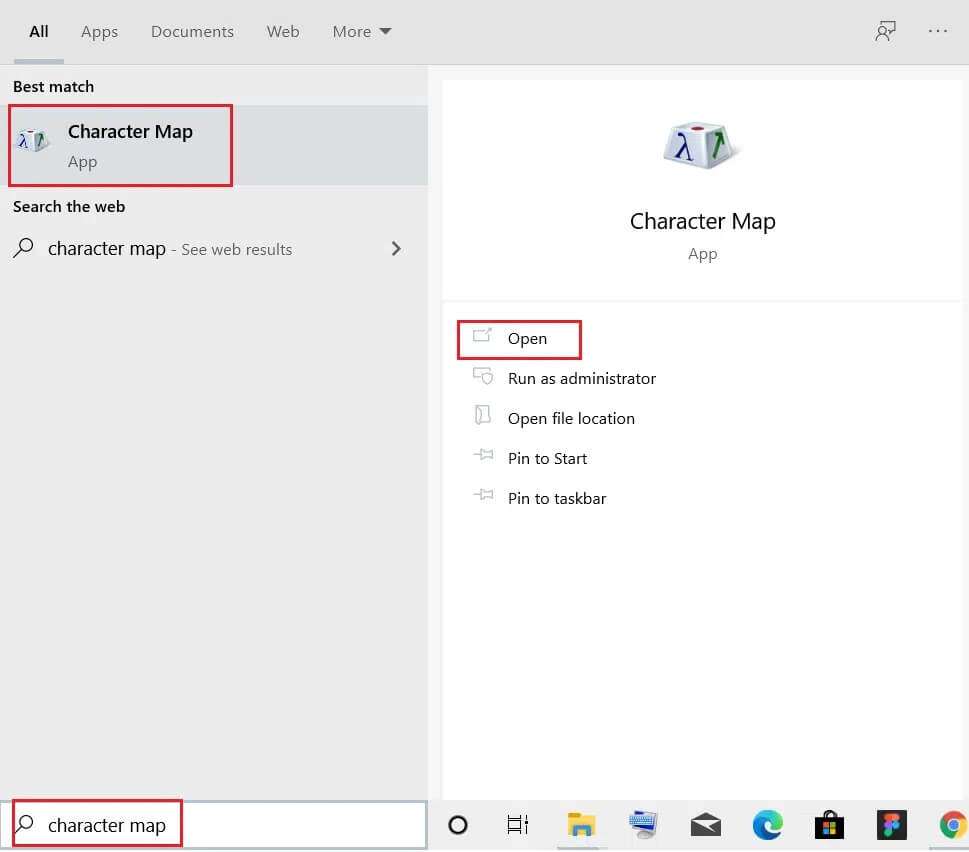 press-windows-key-type-character-map-and-click-on-Open-969x852 كيفية كتابة N مع التيلدا باستخدام رمز Alt