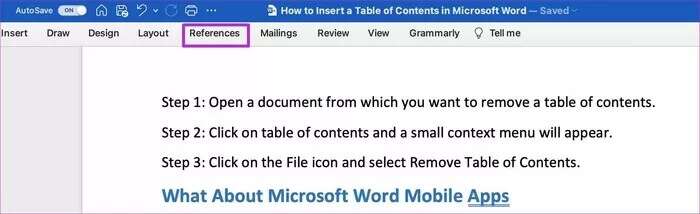 references-tab_935adec67b324b146ff212ec4c69054f-700x214 كيفية إدراج جدول محتويات في Microsoft Word