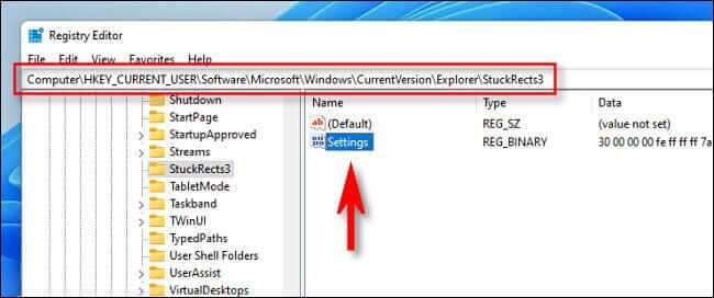 regedit_open_settings-650x272 كيفية نقل شريط مهام Windows 11 إلى أعلى الشاشة