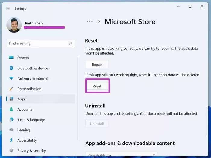 reset-microsoft-store_935adec67b324b146ff212ec4c69054f-700x524 أفضل 8 طرق لإصلاح توقف متجر Microsoft عند التثبيت على Windows 11
