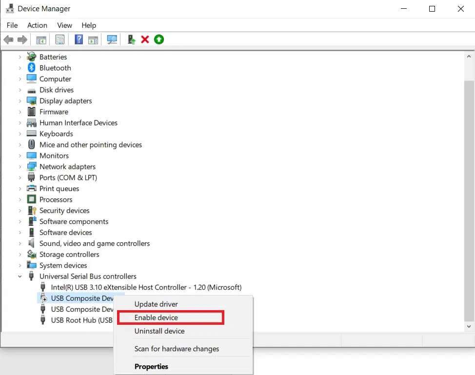 right-click-on-the-disabled-device-and-click-enabl-974x769 إصلاح عدم اكتشاف كاميرا الكمبيوتر المحمول في Windows 10