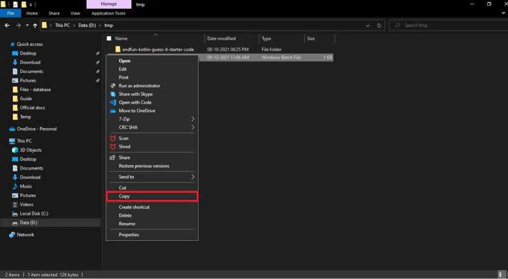 right-click-quick_delete-bat-file-and-choose-copy-1024x562-1-1024x562 كيفية حذف المجلدات والمجلدات الفرعية في PowerShell