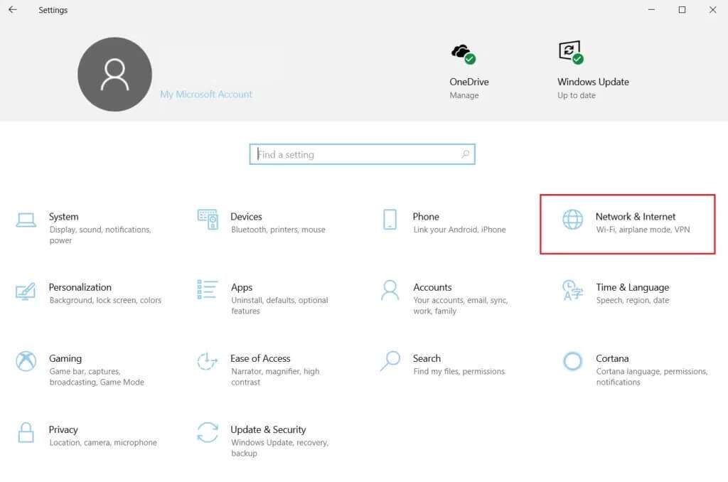 select-Network-and-internet-in-Windows-settings-1024x678-1-1024x678 إصلاح خطأ عدم وجود تكوين IP صالح في Ethernet