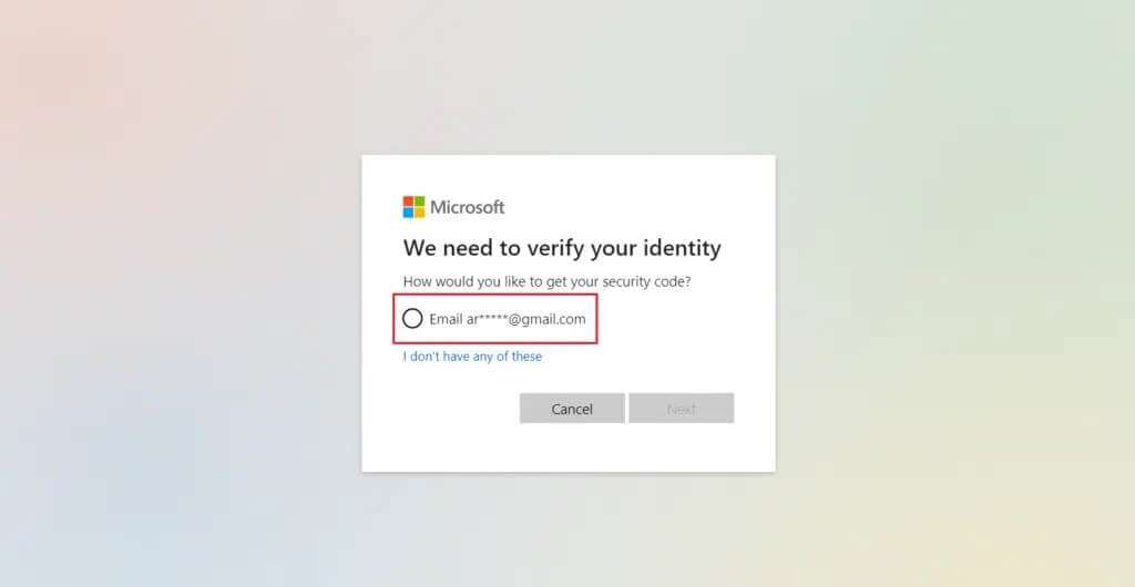 select-email-microsoft-verify-your-identity-1024x530-1-1024x530 كيفية استرداد كلمة مرور Outlook