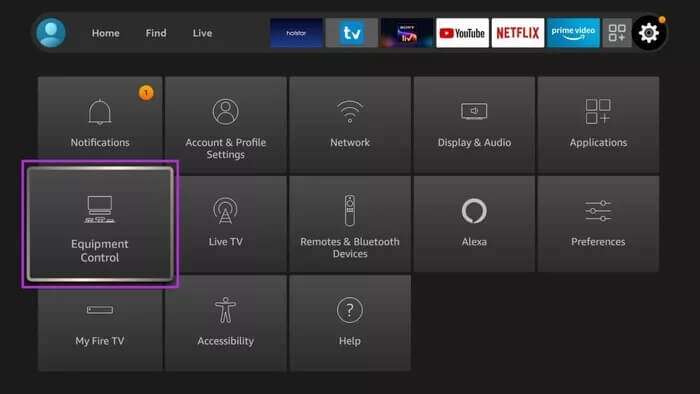 select-equipment-control_935adec67b324b146ff212ec4c69054f-700x394 أفضل 9 طرق لإصلاح عدم عمل صوت Fire TV Stick