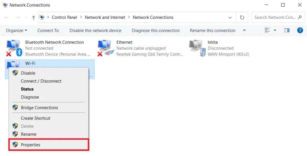 select-properties-from-the-wireless-adapter-by-rig-1024x523-1-1024x523 إصلاح مشكلة عدم عمل محول Wi-Fi في Windows 10