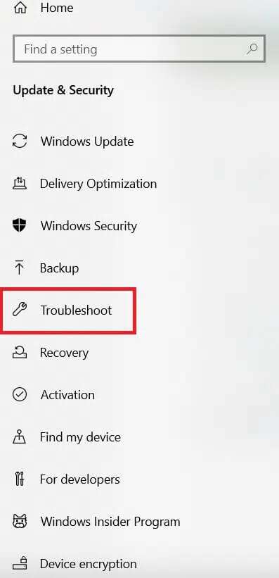 select-troubleshoot-on-the-left-pane--397x821 إصلاح خطأ عدم تثبيت أجهزة الصوت على Windows 10