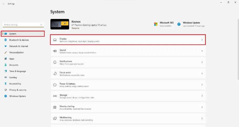 settings-app-922x489 كيفية تغيير سطوع الشاشة على Windows 11