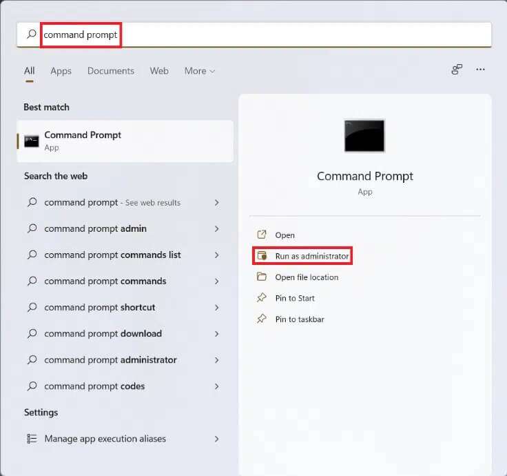start-menu-search-results-for-command-prompt-4-736x690 إصلاح التطبيقات التي لا يمكن فتحها في Windows 11