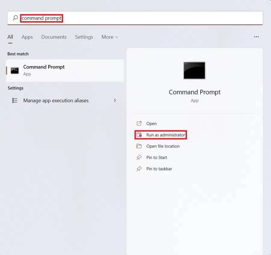 start-menu-search-results-for-command-prompt-8-1-900x845 كيفية تعطيل فهرسة البحث في Windows 11