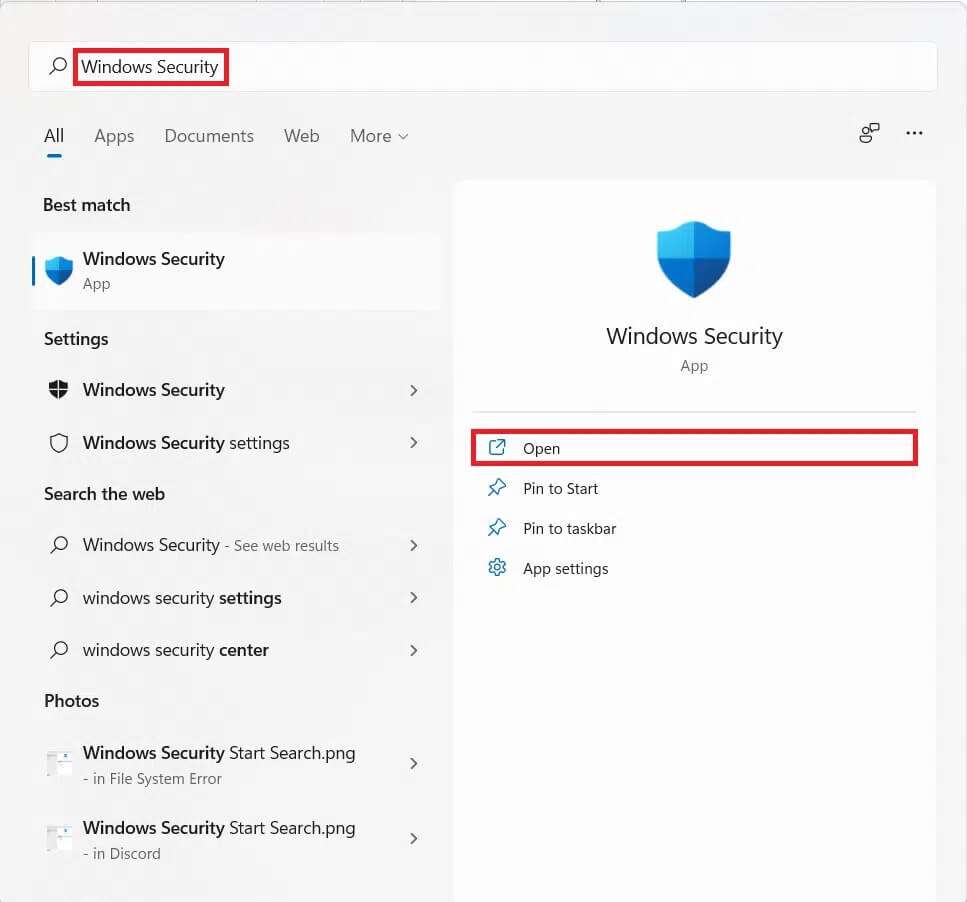 start-menu-search-results-for-windows-security--967x902 إصلاح خطأ فادح في العمليات الحرجة على Windows 11