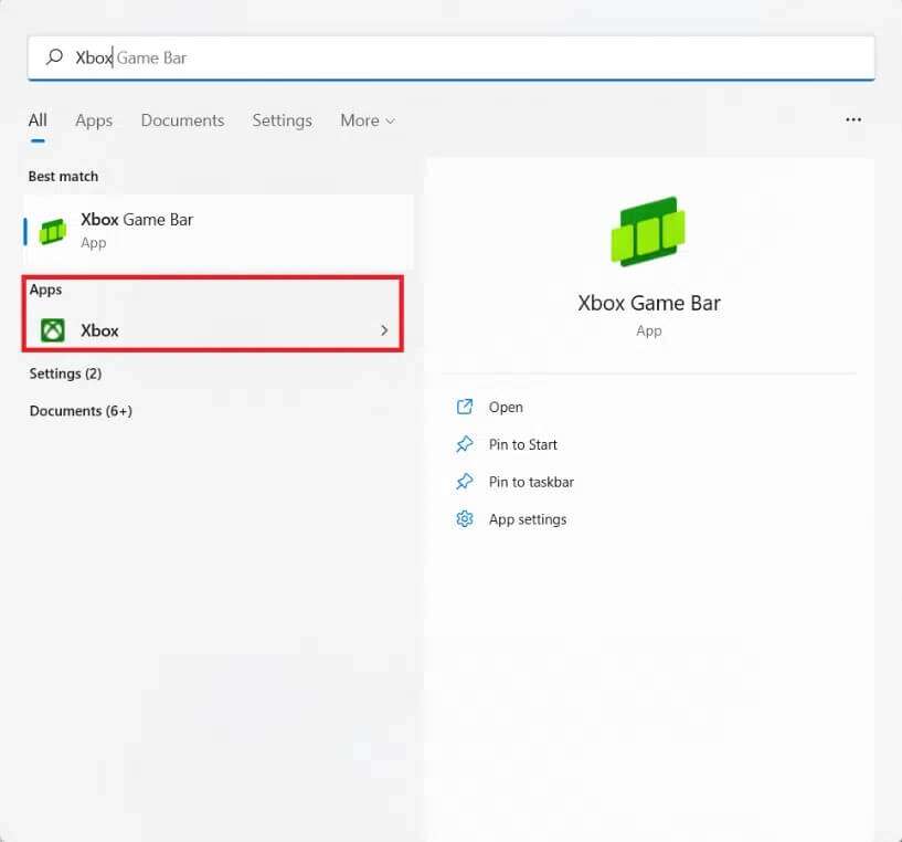 start-menu-search-results-for-xbox-817x762 كيفية تنزيل Minecraft وتثبيته على Windows 11