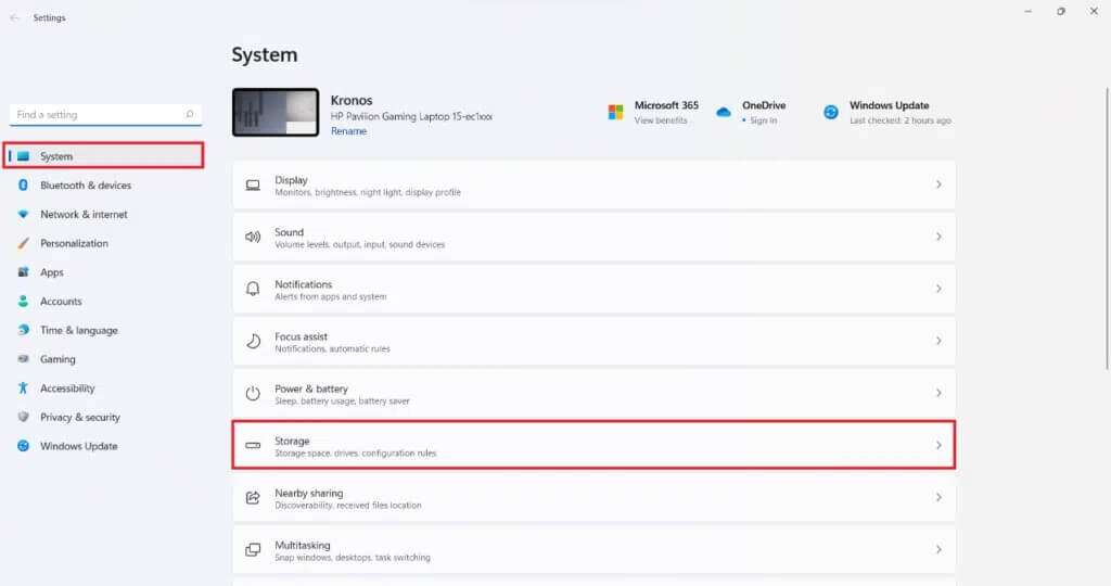 storage-option-in-system-section-of-settings-app-1-1024x540-1-1024x540 إصلاح رمز الخطأ 0x8007007f في Windows 11