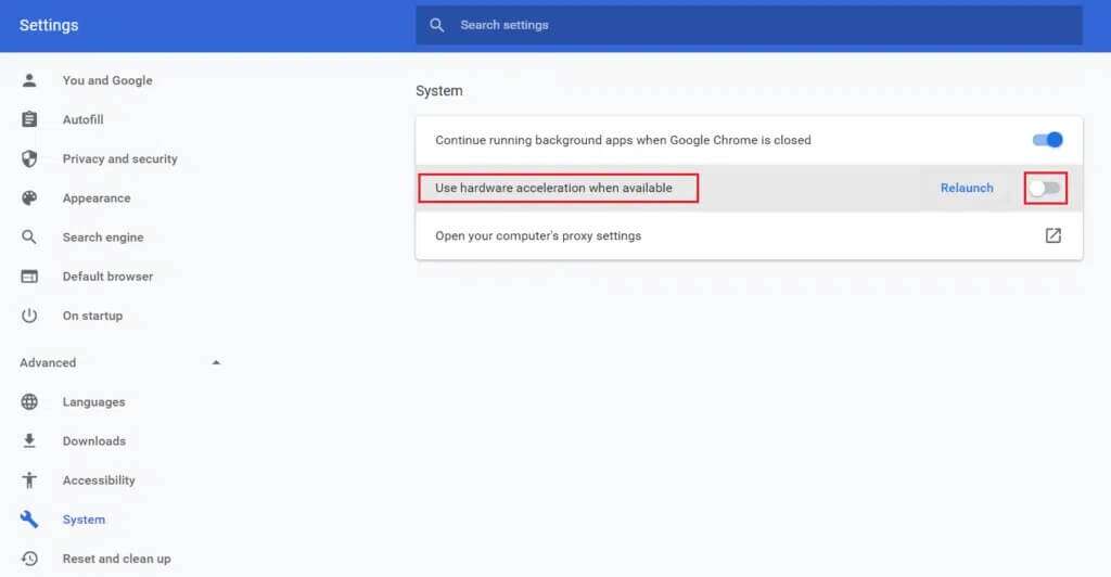 switch-off-toggle-for-use-hardware-acceleration-when-available-chrome-settings-1024x532-1-1024x532 إصلاح فشل nvlddmkm.sys في Windows 10