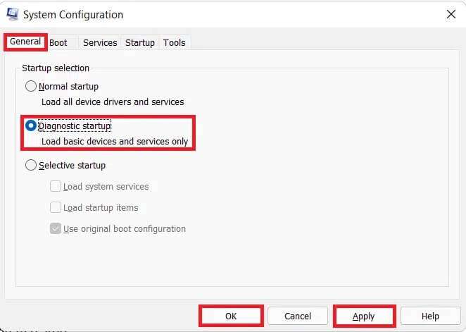 system-configuration-window-662x471 إصلاح خطأ فادح في العمليات الحرجة على Windows 11