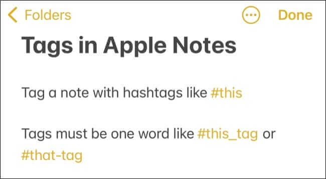 كيفية استخدام العلامات والمجلدات الذكية في Apple Notes - %categories