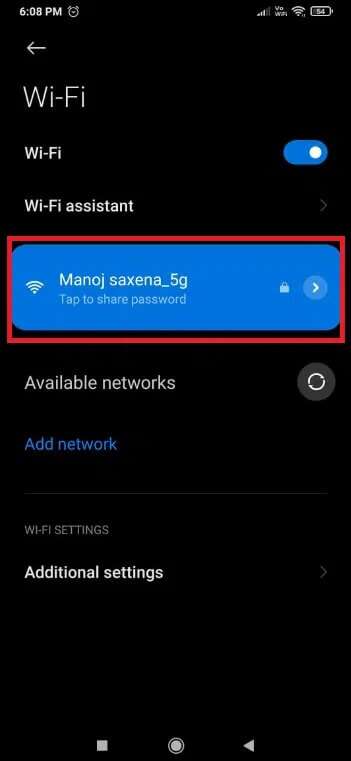 tap-on-the-network-351x761 كيفية إصلاح عدم عمل Wifi على الهاتف