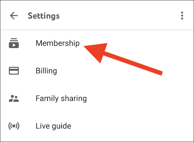 tap-the-membership-button كيفية إلغاء (أو إيقاف) اشتراكك في YouTube TV