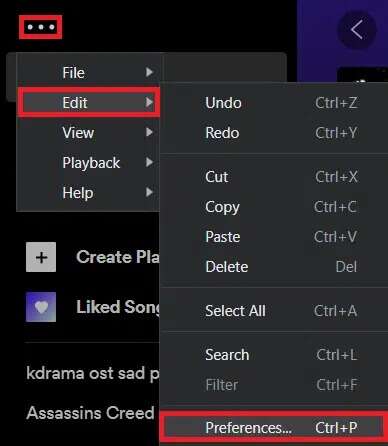three-dot-menu-in-spotify-388x446 3 طرق لمنع Spotify من الفتح عند بدء التشغيل في Windows 11