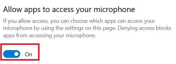 toggle-on-the-bar-under-allow-apps-to-access-your-565x208 إصلاح خطأ عدم تثبيت أجهزة الصوت على Windows 10